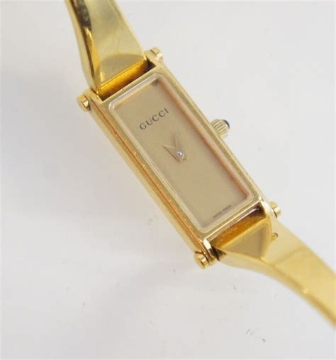 gucci gold watch ebay|Gucci gold bracelet watch women's.